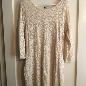 Women’s Cream Forever 21 Dress size 2x